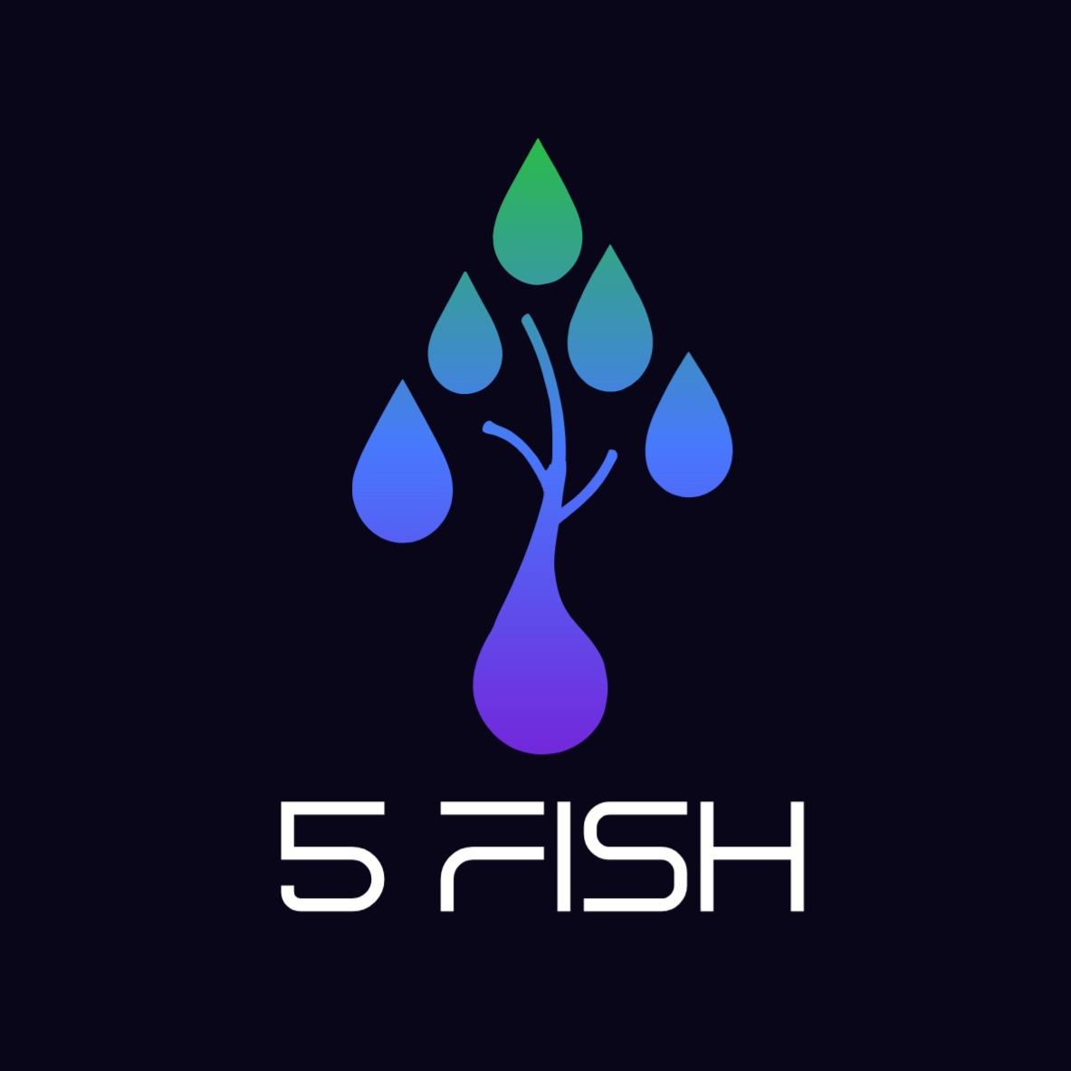 5 Fish Logo